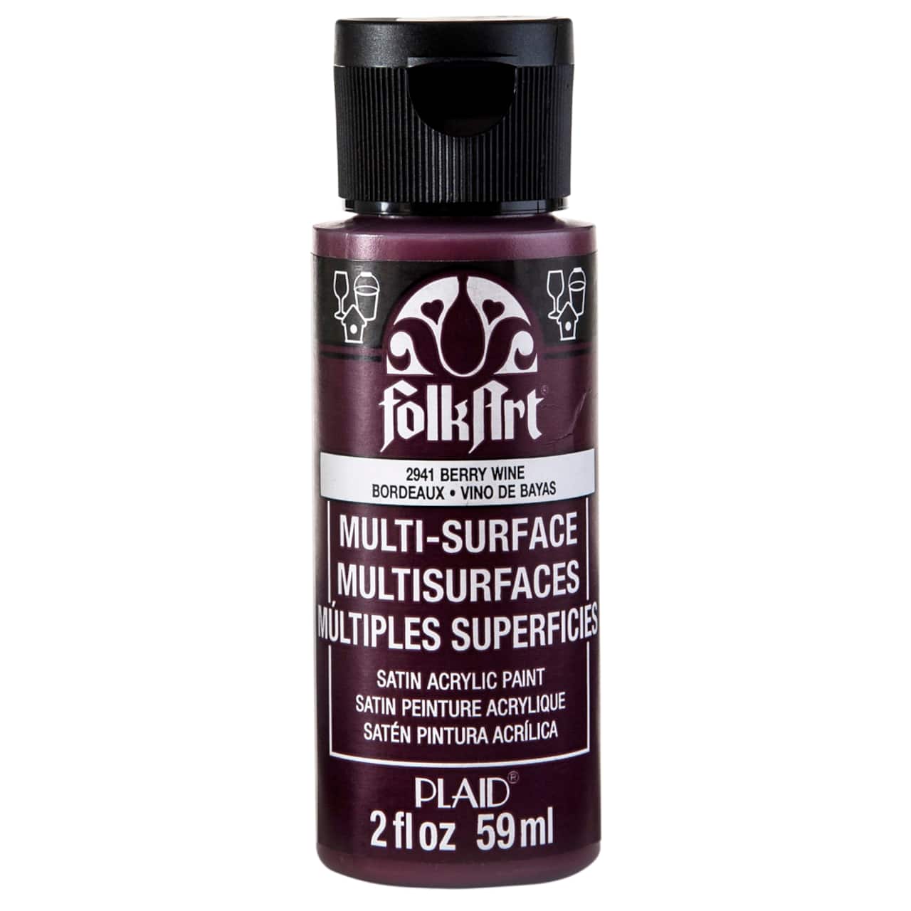 12 Pack: FolkArt® Multi-Surface Satin Acrylic Paint, 2oz.